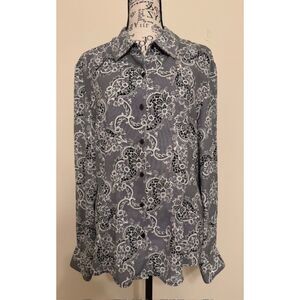 Norton McNaughton paisley blouse - size 12